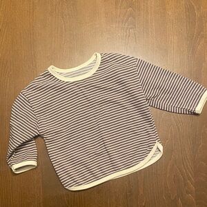 Striped Long Sleeve Kids Shirt